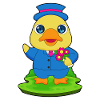duck groom bouquet wedding