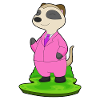 Meerkat groom suit wedding