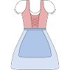 Traditional Bavarian Dirndl Dress Design