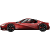 Futuristic sports car design