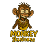 Funny Monkey with Necklace and Banana