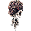 conception artistique d’arbre crâne floral