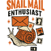 Snail Mail Enthusiast Illustration