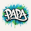 Graffiti Style Papa Illustration