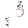 Playful French Bulldog Pocket
