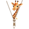 Fun Giraffe with Zipper