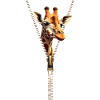 Stylized Giraffe with Zipper