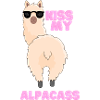 Kiss my Alpacass - funny alpaca shirt
