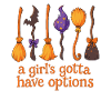 Witch Broomstick Magic Quote Design