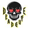 Heart-Eyed Skull Gothic Design