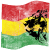 Reggae Lion with Flag