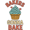 Cake motifs with humorous saying
