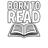 Book Lover Motif Black White
