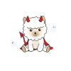 Alpaca Happy Halloween Devil Costume