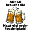 Men's 60th birthday beer saying
