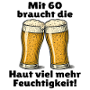 Men's 60th birthday beer saying