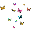 Schöner Mädchenname mit Schmetterlingen ISABELA