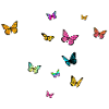 Schöner Mädchenname mit Schmetterlingen JULIANE