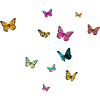 Schöner Mädchenname mit Schmetterlingen ISABELL