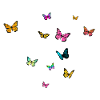 Schöner Mädchenname MARIBEL mit Schmetterlingen 