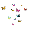 Schöner Mädchenname mit Schmetterlingen FABIANA