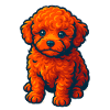 Bezaubernde Cartoon-Pudel-Hundeillustration