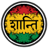 Peace on reggae symbol