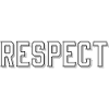 Respekt lettering with 3D effect