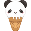 Cute Panda Kawaii Food Lover