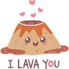 Cute Lava Heart Funny Saying