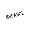 Minimalist Espanol Schriftzug