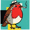 Robin Smoking