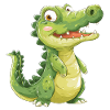 Mignon bébé crocodile