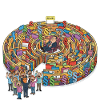 Bureaucracy labyrinth
