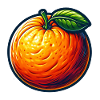 Bunt illustriertes Orange
