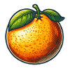 Sonniges Orange mit leuchtenden Blättern
