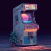 Machine d’arcade rétro – Neon Gaming Vibes