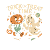 Pumpkin and Ghost Halloween Costume Design