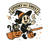 Cute Witch with Pumpkins