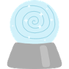 Starlit Spiral Magic Crystal Ball