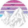 Berge Retro Sonne