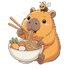 Capybara Ramen Kawaii Anime Noodle Japan