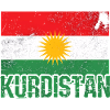 Kurdish peace symbol with Kurdistan Kurds