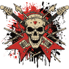 Rock Skull Electric Guitar Design