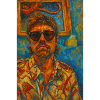 Vibrant Oil Artistic Portrait