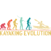 Kayaking Evolution Illustration