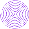Buntes Spiralmuster