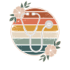 Flowery Stethoscope Nurse