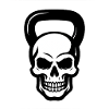 Kettlebell Skull Fitness Design