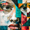 Childish Abstract Urban Portrait